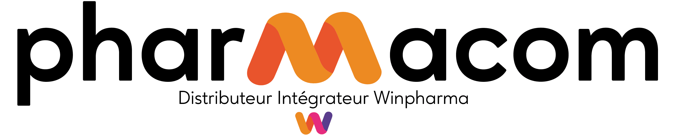Logo Pharmacom - Distributeur Intégrateur Winpharma